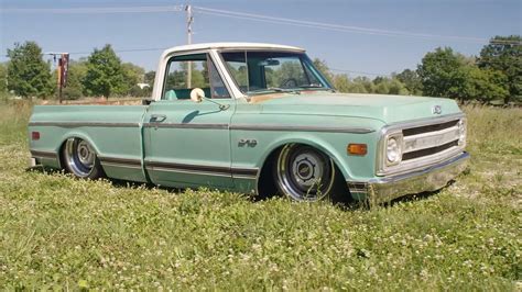 Slammed 1969 Chevrolet C10 Restomod Mixes Original Patina With Ls3