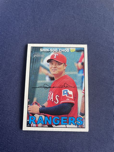 Topps Heritage Shin Soo Choo Texas Rangers Ebay