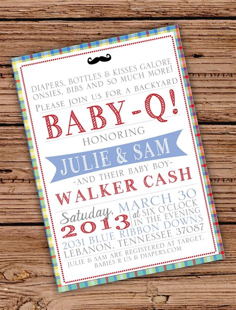 Baby Boy Shower Invitation Babyq Love This Idea For Baby Meet And