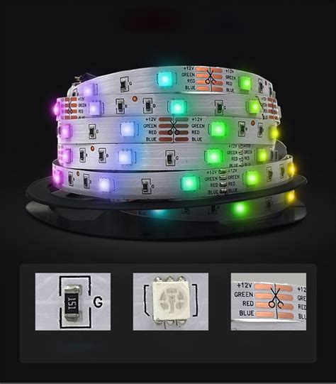 Ultra Bright Led Lights Led Strip Lights Uv Rgb 5m10m Smd5050 Dc12v