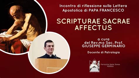 Scripturae Sacrae Affectus Incontro Di Riflessione Tenuto Dal Rev Mo