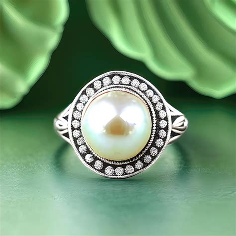 Premium Photo Pearls Of Wisdom The Timeless Beauty Of Pearl Ring Jewelry