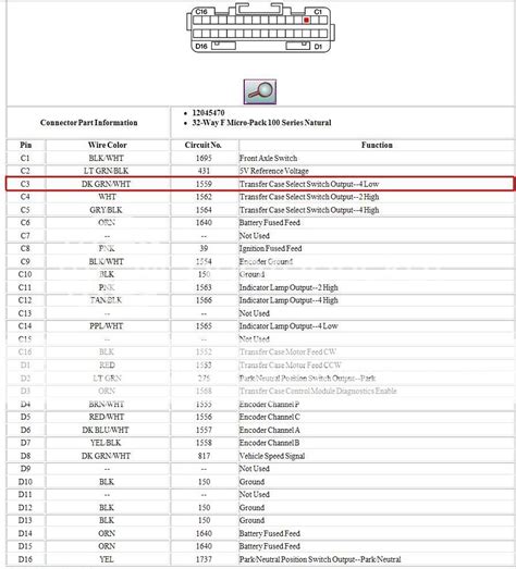 Gm Pcm Pinout Diagram