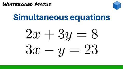 Solving Simultaneous Linear Equations Using Elimination Tessshebaylo