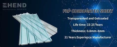 Uv Protect Green House Steel Structure Roof Tile Frp Fiberglass Plastic