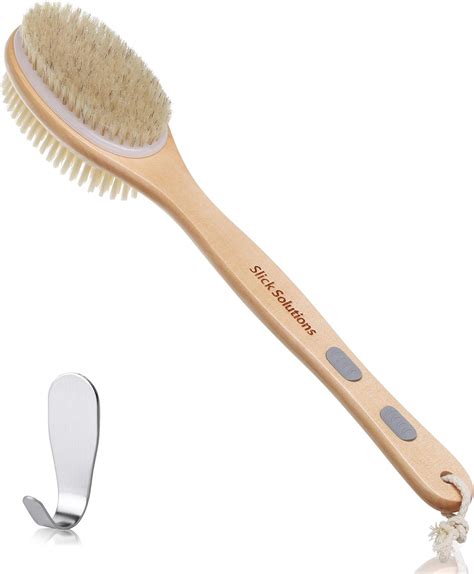 Amazon Slick Shower Brush Double Sided Brush Back Scrubber