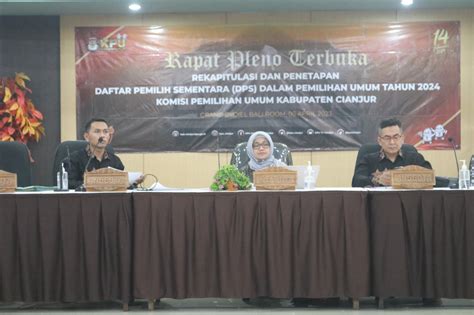 Kpu Kabupaten Cianjur Tetapkan Dps Pemilu 2024 Sebanyak 1 846 503