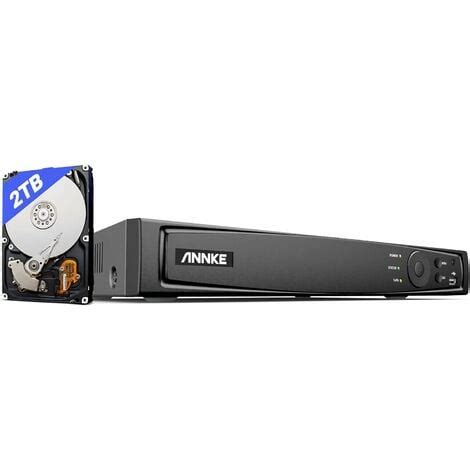 ANNKE Système de Caméra de Vidéosurveillance 4K PoE NVR 8 Canaux RJ45