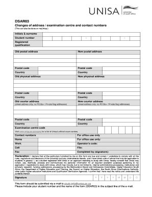 Form Za Unisa Dsar Fill Online Printable Fillable Blank