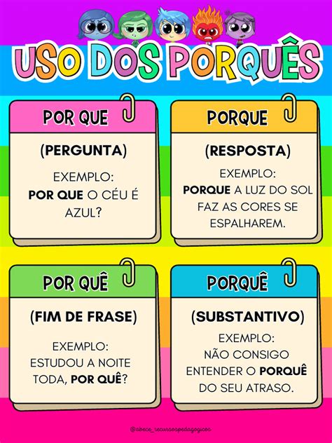 Uso Do Porquê Exemplos - Entendendo o Uso de "Porquê" e Variantes | PDF