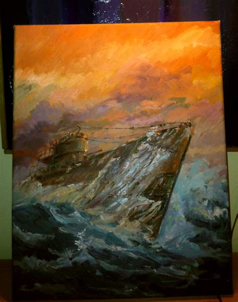 U Boat Painting at PaintingValley.com | Explore collection of U Boat ...