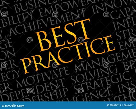 Best Practice Word Cloud Stock Illustration Illustration Of Learn