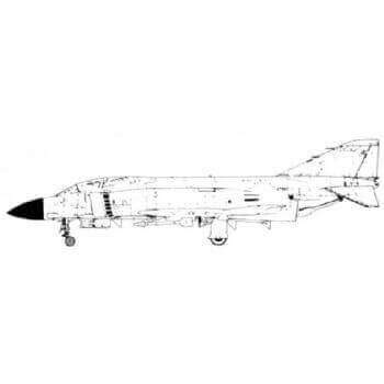 Phantom F4K F4M Line Drawing 2922 - Sarik Hobbies - for the Model Builder