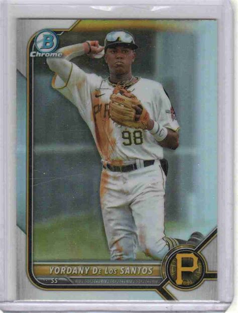 Sportlots Auctions Yordany De Los Santos Bowman Chrome Draft Ref