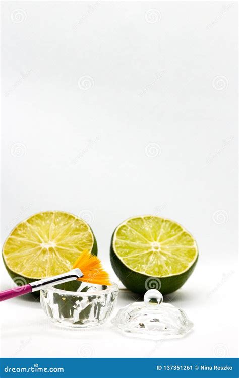 AHA Fruit Acids. Peeling Fruit Acid For The Face, Cosmetic Brush ...