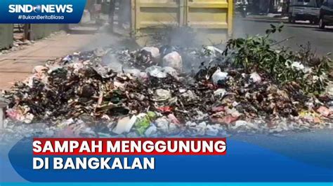 Tidak Diangkut Berhari Hari Sampah Menggunung Di Kota Bangkalan