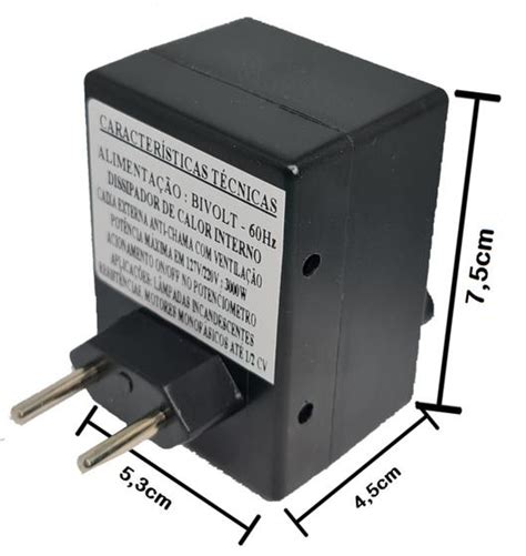 Dimmer Tomada Controlador Dimer 3000W Bivolt 110V 127V 220V Rim