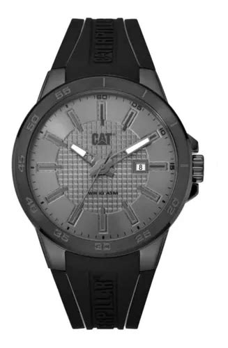 Reloj Caterpillar Hombre Stealth Silicona Empavonado 10 Atm Color De La