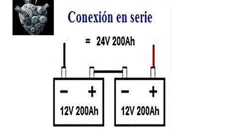 Como Conectar Dos Baterías En Serie Youtube