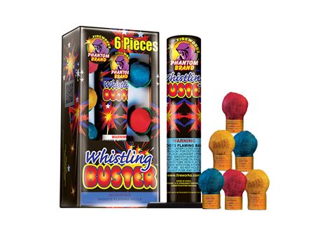 Whistling Buster Shell 6 Pc Phantom Fireworks