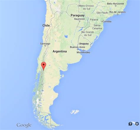 Bariloche on Map of Argentina