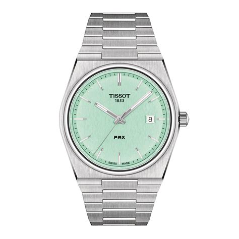 Tissot PRX 40mm Men S Watch T1374101109101 40 Mm Green Dial