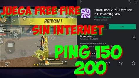 Como Jugar Free Fire Sin Internet Con Un Ping De 150 Sin Wifi YouTube