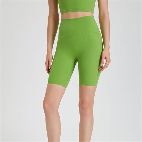 SHAMZU Underwear Free Yoga Pants Nude Back Pocket Quarter Pants Peach Hip Lifting Skinny Sports