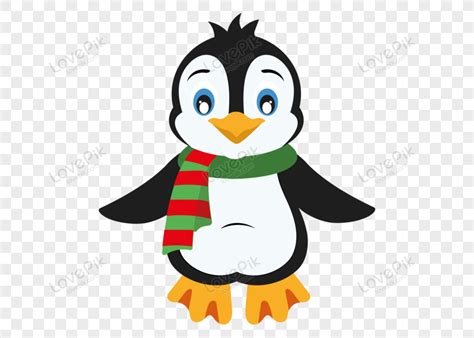 Vector De Dibujos Animados Lindo Pingüino PNG Imágenes Gratis Lovepik