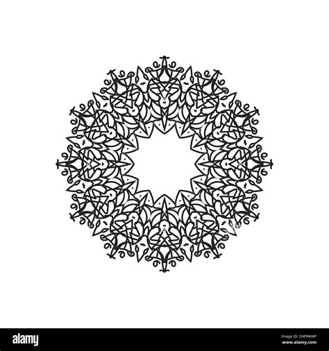 Tribal Folk Aztec Geometric Pattern In Circle Stock Vector Image Art