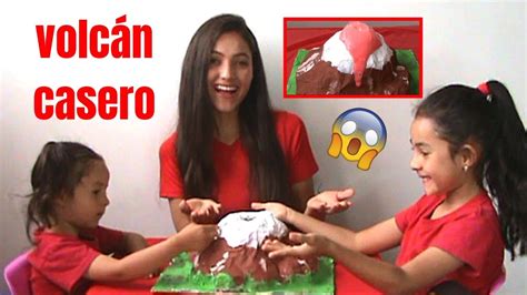 CÓMO HACER UN VOLCÁN CASERO FÁCIL EXPERIMENTO PARA NIÑOS YouTube