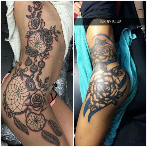 Beautiful Hip And Thigh Tattoos For Women