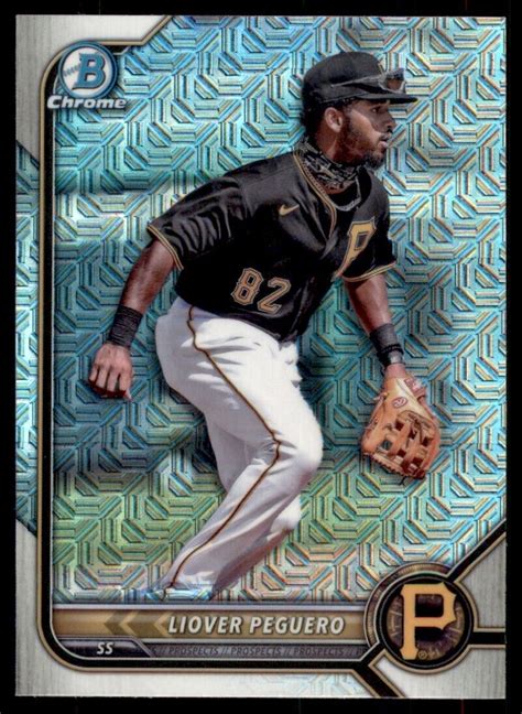 Liover Peguero Bowman Chrome Rookie Mojo Refractor Card Rc Bcp