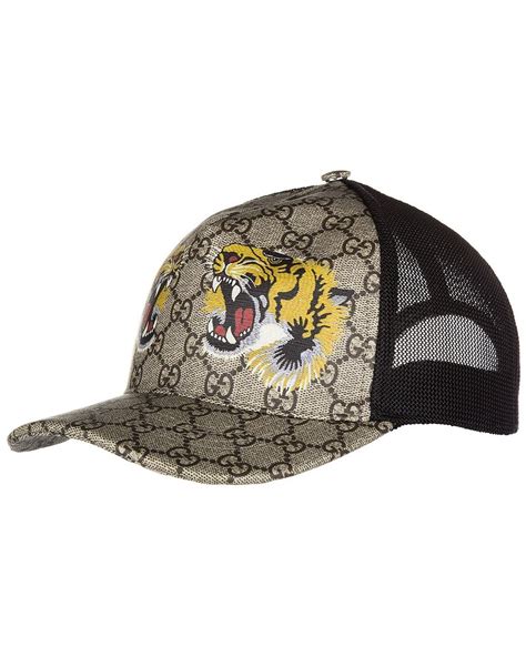 Cappellino Da Baseball GG Supreme Con Stampa Tigre Da Uomo Di Gucci In