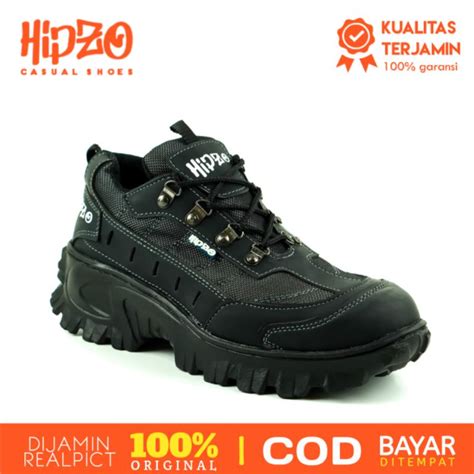 Jual Sepatu Hipzo M Safety Boots Ujung Besi Pria Cowok Boot Pelindung