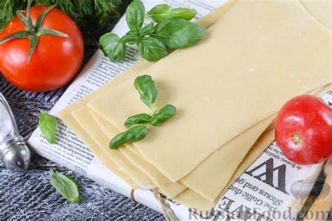 Рецепт: Листы для лазаньи (классический вариант) на RussianFood.com