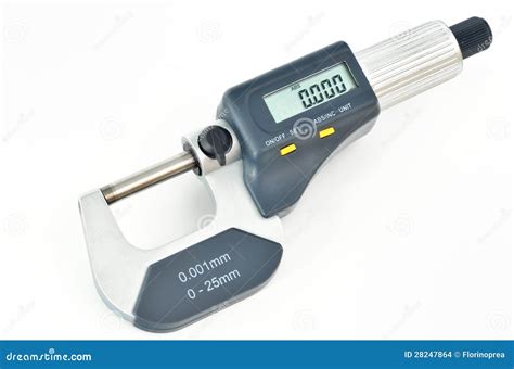 Digital micrometer stock photo. Image of gauge, pattern - 28247864