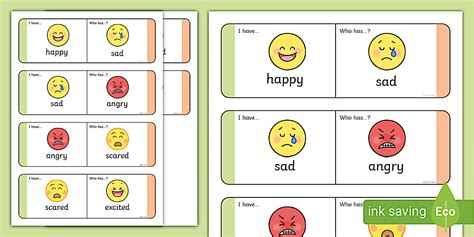 Feelings And Emotions Loop Cards Professor Feito Twinkl