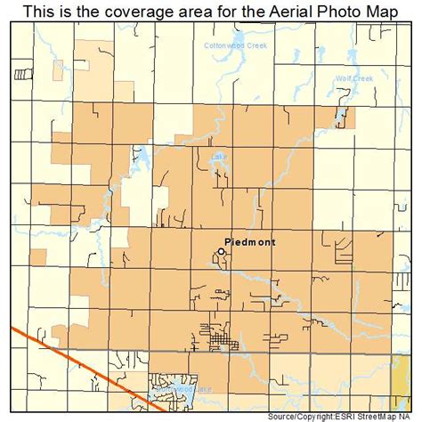 Aerial Photography Map of Piedmont, OK Oklahoma