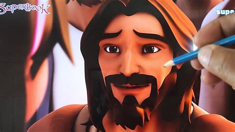 How To Draw Jesus Face From Superbook The Good Samaritan Youtube