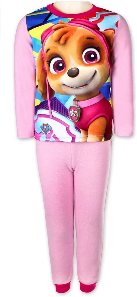 Pyjama Polaire Paw Patrol Fille Pyjama Pat Patrouille Rose Clair