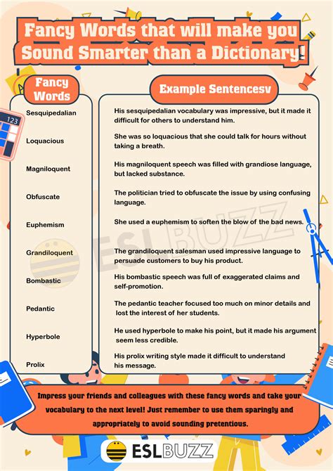 Fancy Words For Your Vocabulary Elevate Your Writing Skills Eslbuzz