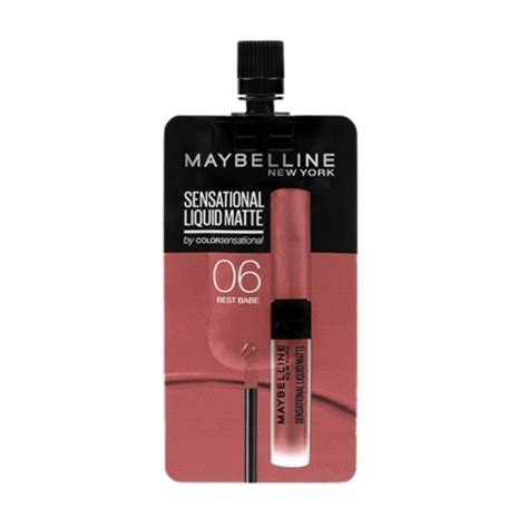 Jual Maybelline Sensational Liquid Matte Sachet Best Babe Shopee