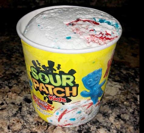 Sour patch kids icecream | Weird ice cream flavors, Weird food, Sour ...