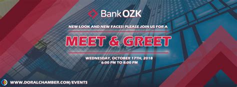 Meet And Greet At Bank Ozk October 17