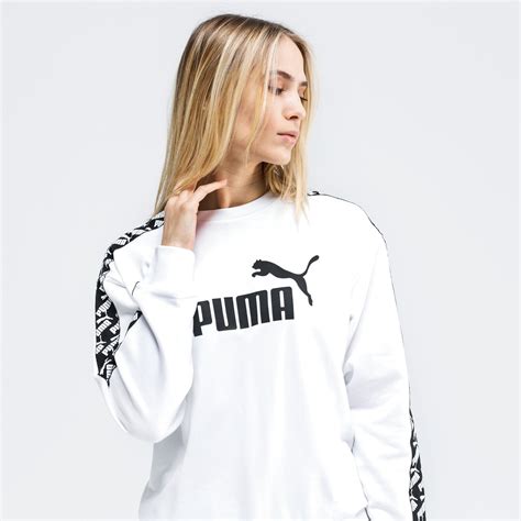 Puma Bluza Amplified Crew Tr Bia Y Damskie Bluzy Style