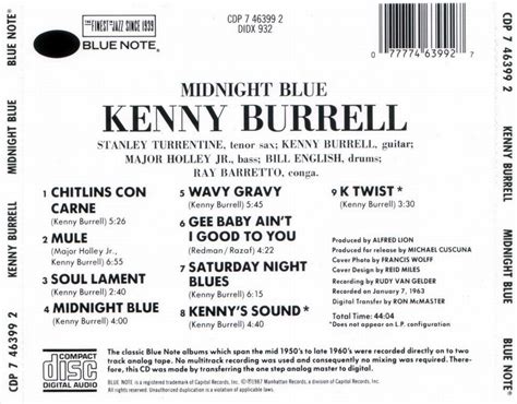 jazz GRITA!: Kenny Burrell - Midnight Blue (1963)