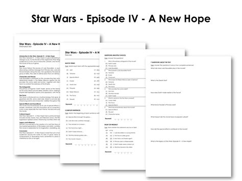 The Movie "Star Wars - Episode IV - A New Hope" | Made By Teachers