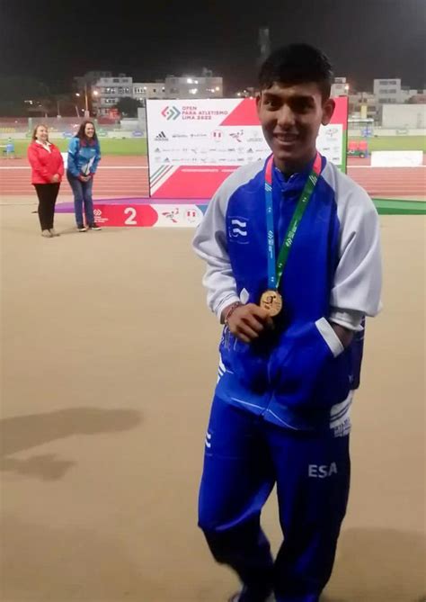 Indes El Salvador On Twitter Oro El Paratleta Gerber Ayala