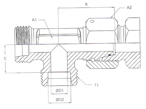 Karpin Metric Intermediate Nipple Bsp Metric Nipple Perflexed Bsp